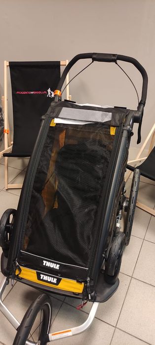 Moskitieraz suwakiem Thule Chariot Sport 1 Black pojedyncza przyczepka rowerowa