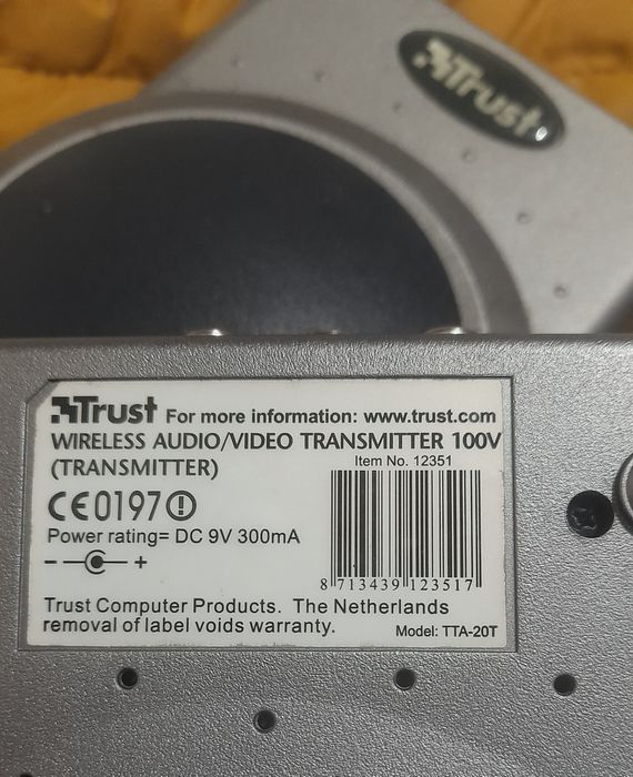 Trust Wireless Transmitter 100V, áudio e vídeo em qualquer televisão de casa - Bom estado