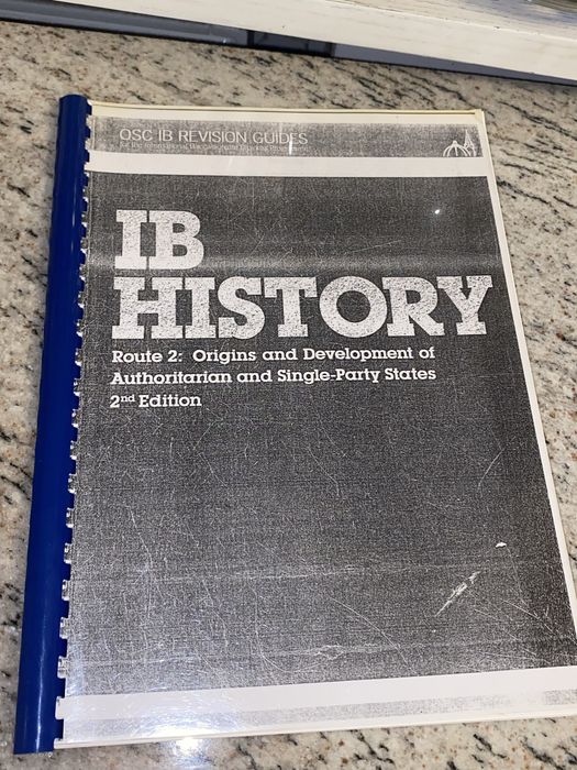 Podręcznik IB Diploma programme history route 2 osc revision guide