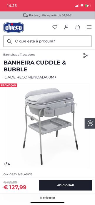 Banheira/Trocador Chicco