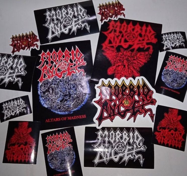 Стикерпак Morbid Angel (Крупные и мелкие стикеры, водонепроницаемые)