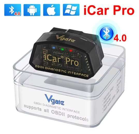 Автосканер Vgate iCar Pro Bluetooth 4.0 Android, iOS, сканер для діагностики, покращений ELM