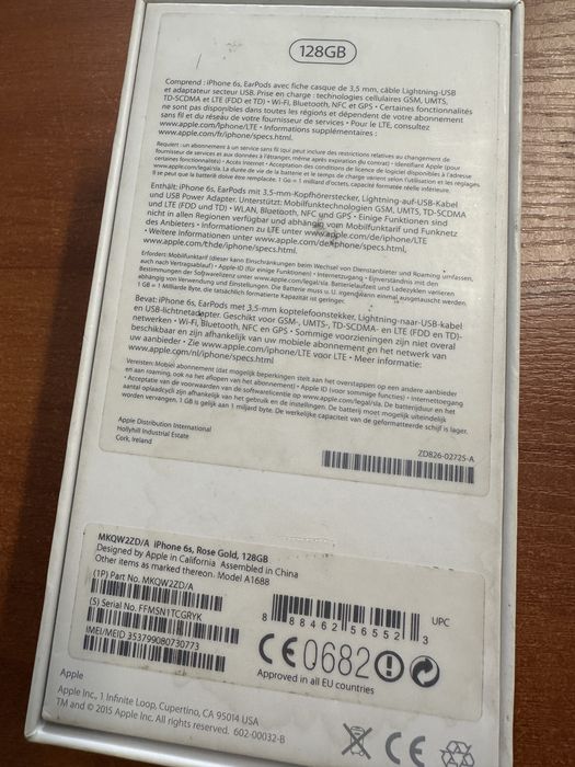 Iphone 6s 128GB Blokada Icloud