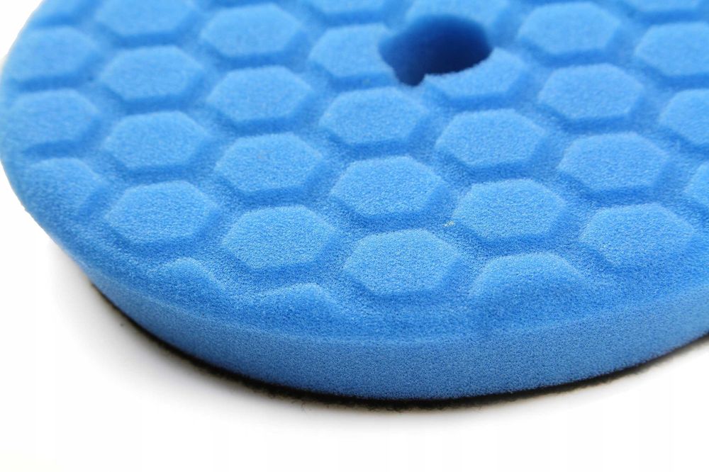 ZESTAW GĄBEK PADÓW Polerskich  Na Rzep 150mm HEXAGON 3szt do polerki