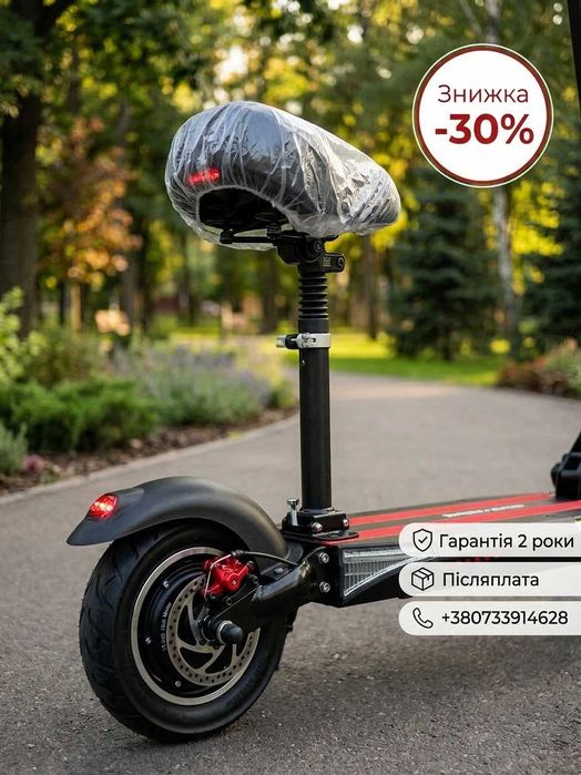 Электросамокат Електросамокат Kugoo Kirin M4/G2 Pro 1000W 18Ah Знижка 1200ватт знижка - 30%