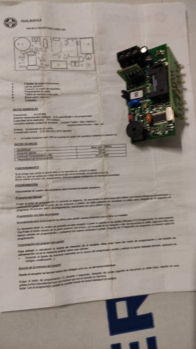 Placa receptora rádio pugol