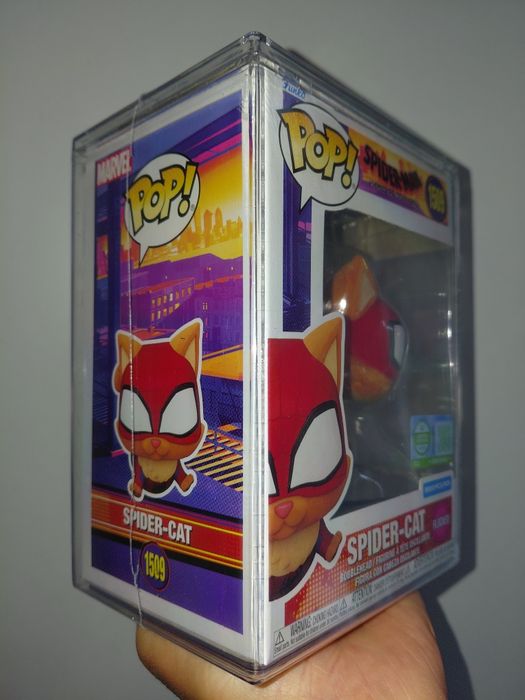 Funko Pop Spider-Man Across the Spider-verse Spider-Cat Flocked Limited Edition Ultra 5000 Pcs