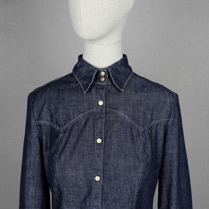 Жіноча Джинсова сорочка Блузка Versace Jeans Couture S M