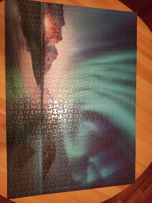 Puzzle 1000 peças aurora boreal