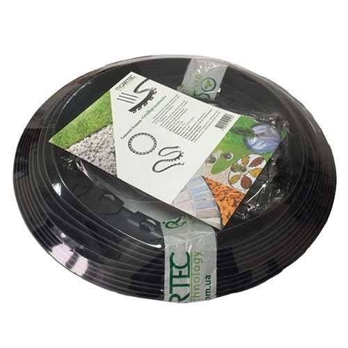 Бордюр садовий універсальний 10м чорний.