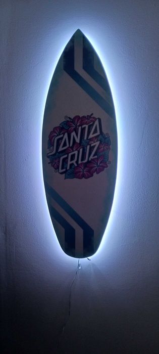 Quadro com luzes led Surf