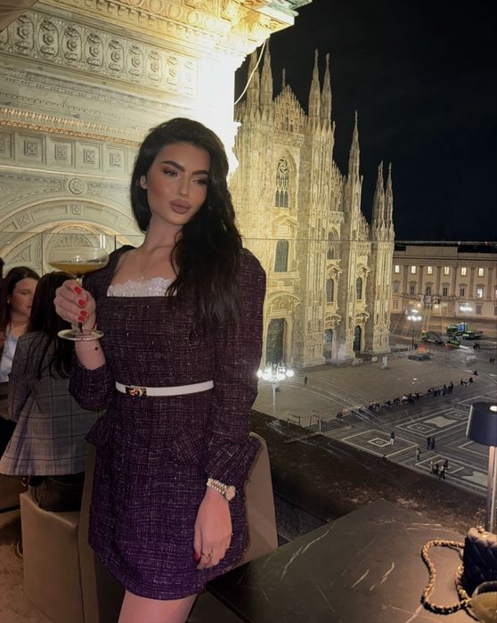 Твідова вечірня сукня