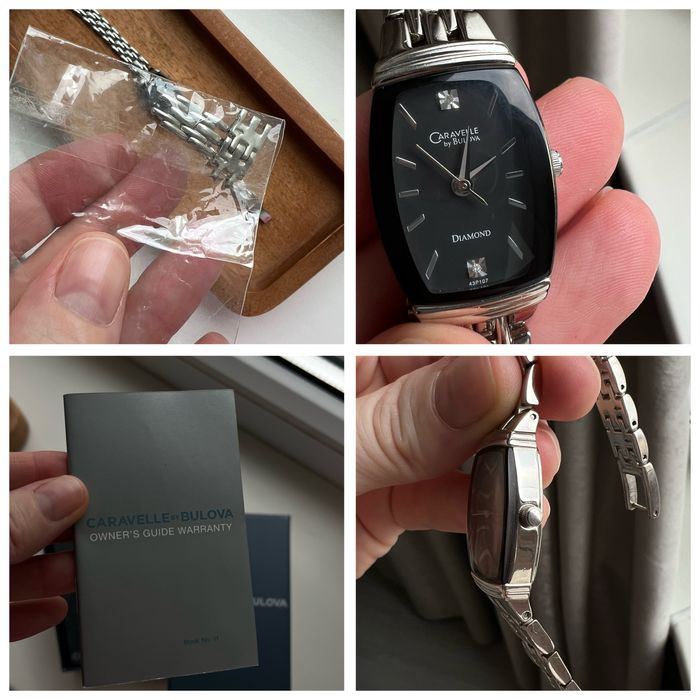 Часы CARAVELLE by Bulova годинник з діамантами унісекс