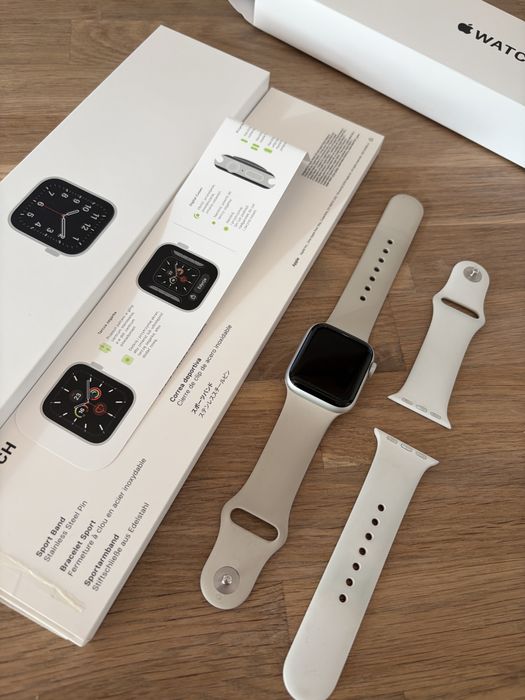 Aplle watch SE cellular 40 mm srebrny full set