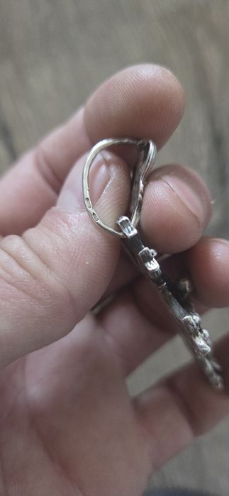Серебряная цепочка с крестиком