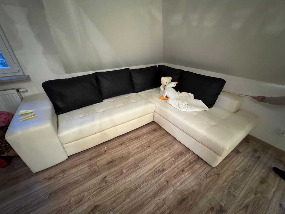 Narożnik skórzany rozkładany do spania 280/220