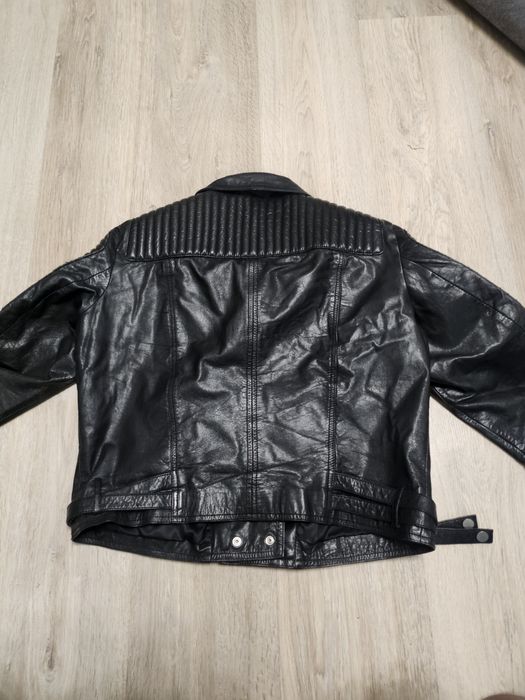 Leather jacket mango кожанка манго  байкерська