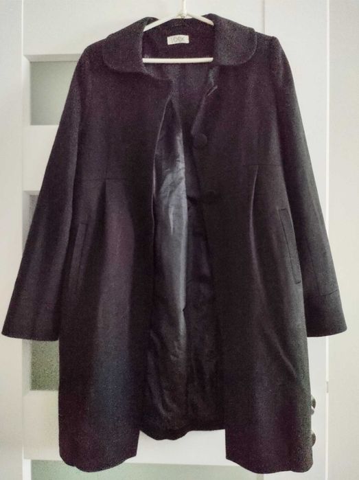 Płaszczyk damski czarny elegancki S