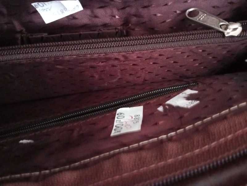 torebka brązowa, nowa