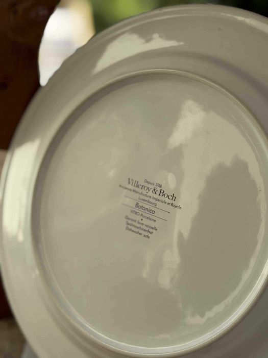 Pratos da Coleção Botânica "Villeroy & Boch" (Vintage – Anos 1980)