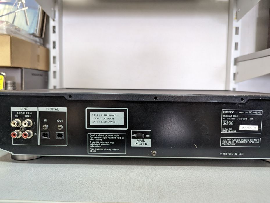 Sony MDS-JE500. Mini Disc Recorder. ЦАП. Родной пульт! JAPAN