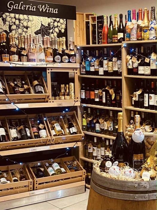 Regał sklepowy na wino/alkohole - ekspozycyjny PREMIUM