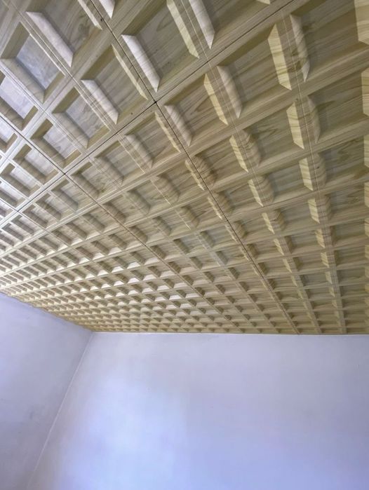Teto Falso Decorativo Em Plástico Para Área De 26,5 m²