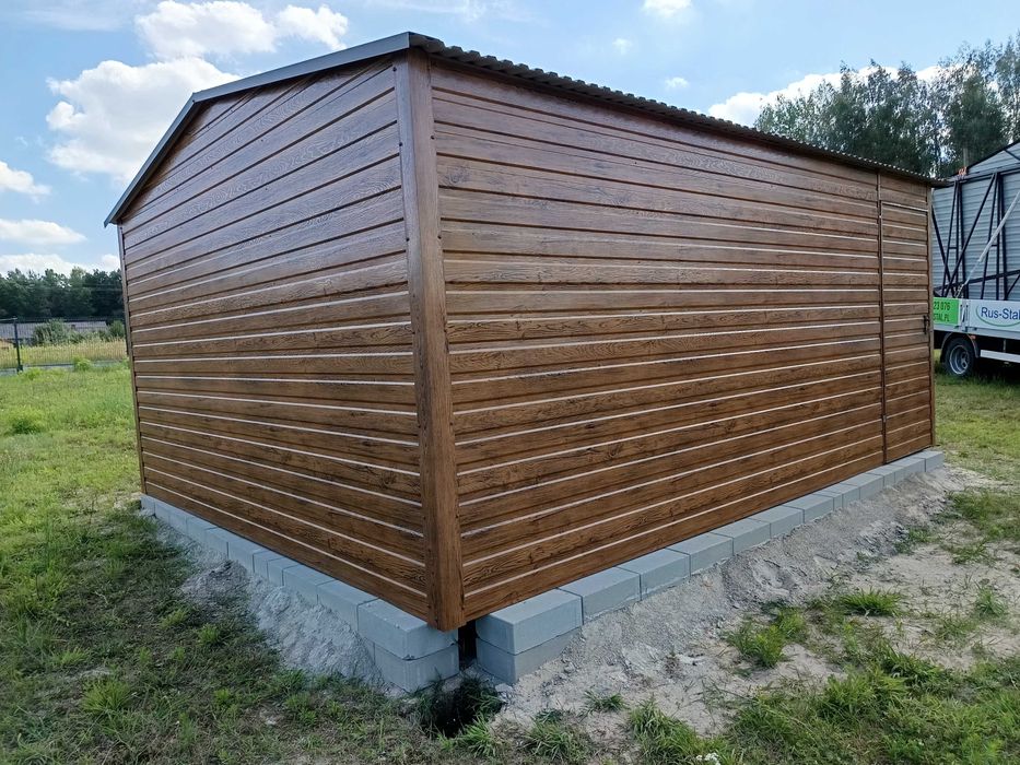 Garaż blaszany 4*5 garaż blaszak garaże profil poziom 5*7 6*6 Rus-Stal