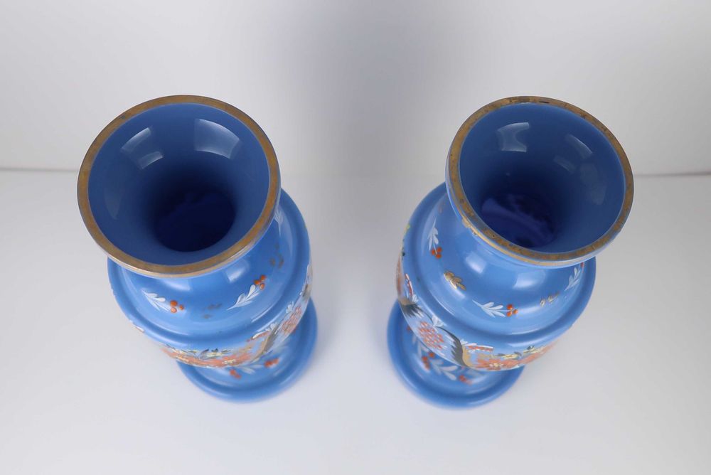 Par de Jarras em vidro antigo - 24 cm