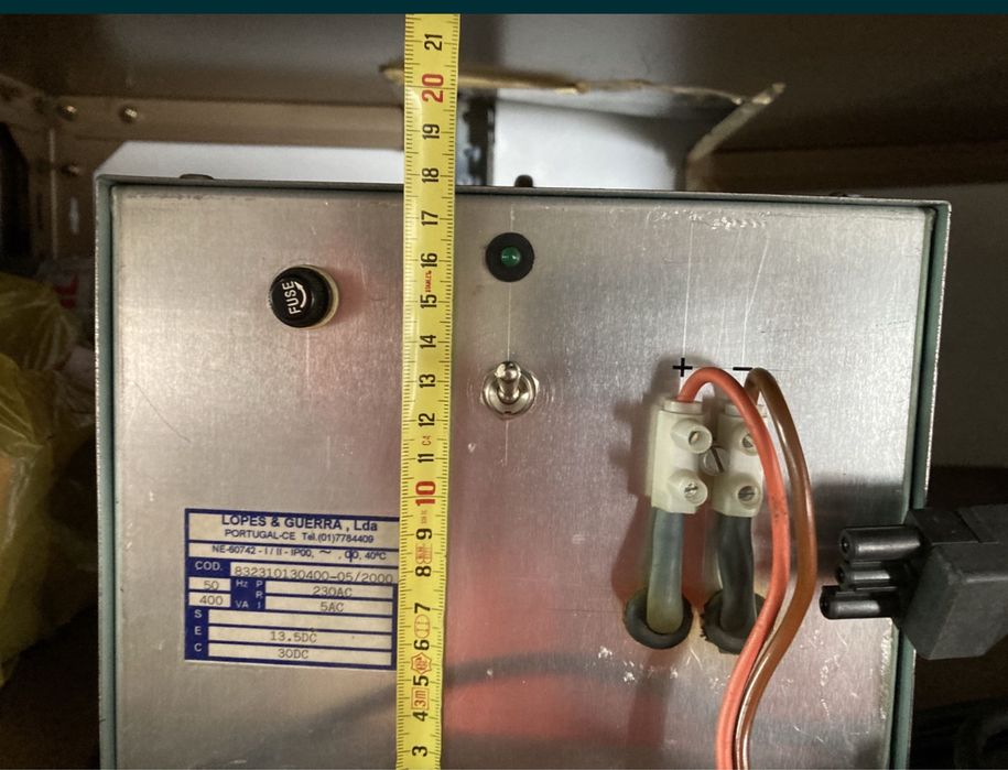 Fonte de alimentação 13,5DC/5AC