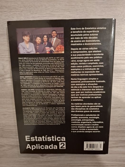 Livro Estatística Aplicada 2