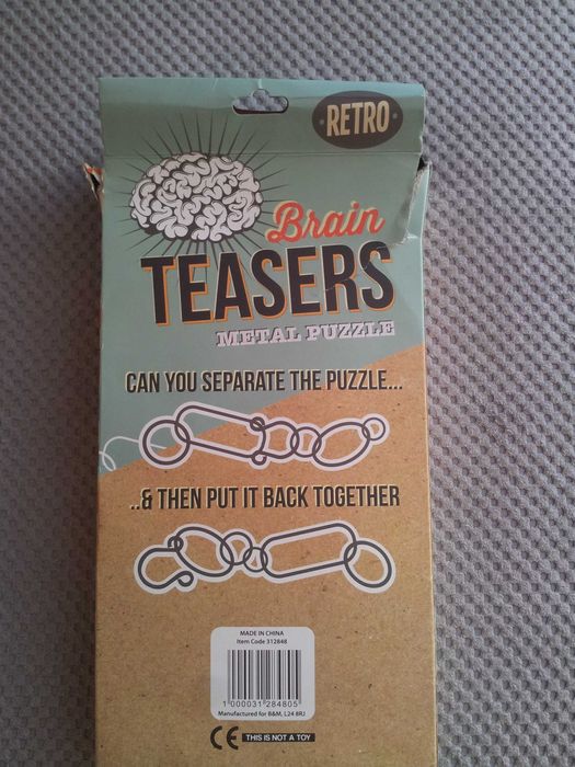 puzzle metalowe brain gra logiczna