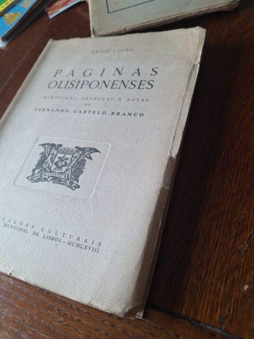 Livro David Lopes Paginas Olisiponenses