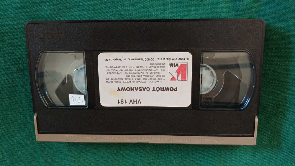 Powrót Casanowy Kaseta VHS Lektor Alain Delon