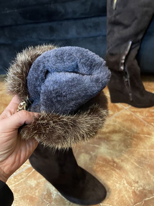 Ботфорди  зимові високі