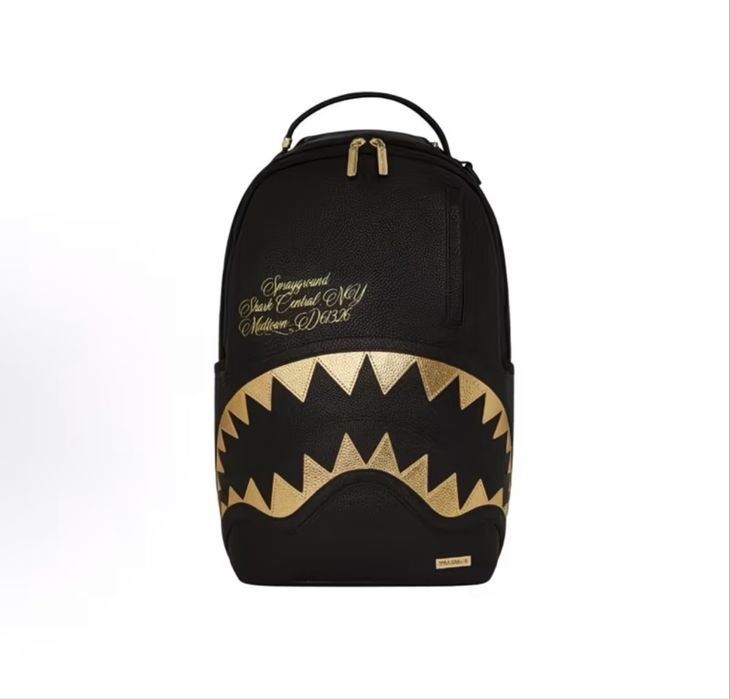 рюкзак sprayground shark central gold