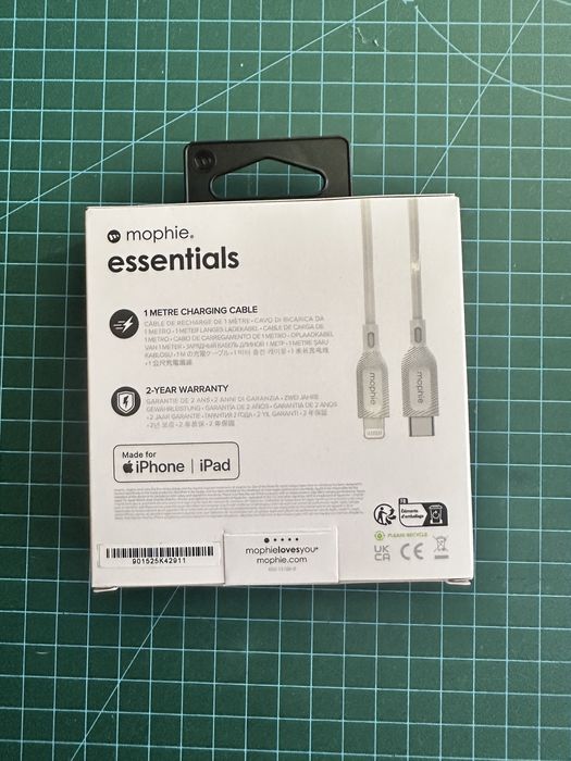 Kabelek do iphone usb c mophie essentials szybkie ładowanie 1 m