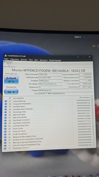 SSD 1TB NVMe Micron M.2 2242
