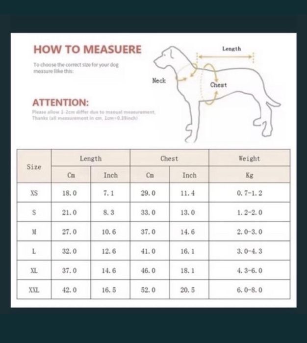 Костюм для маленьких порід собак с розмір