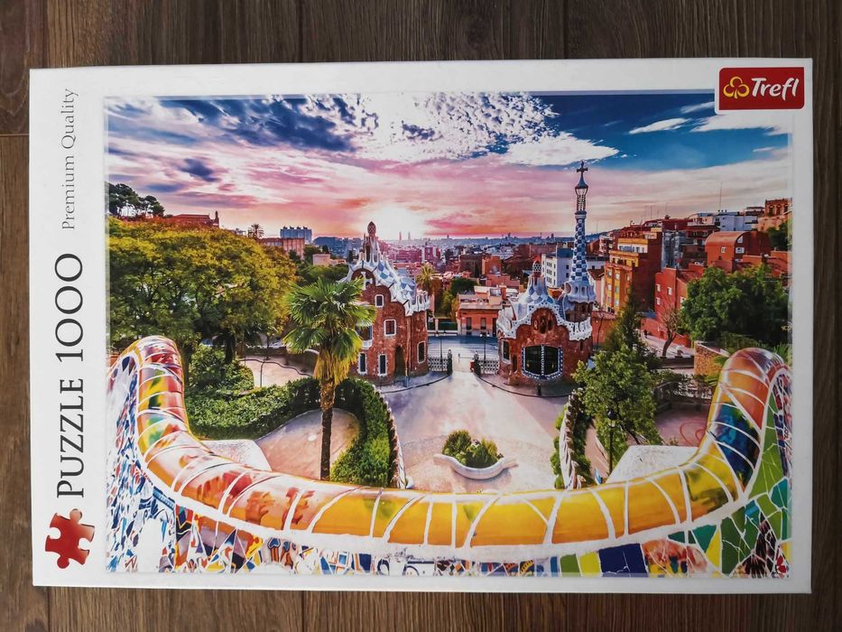 Puzzle 1000 Trefl Zachód słońca nad Barceloną, Hiszpania