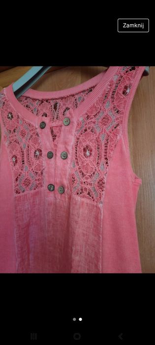 Piękna sukienka len I bawełna rozmiar 38 M