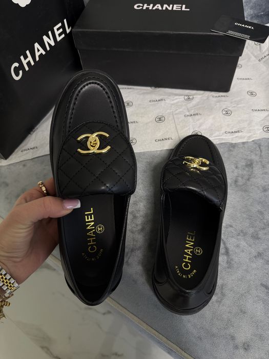 Лоферы Chanel черные лофери 36, 37, 38, 39, 40: 2 900 грн