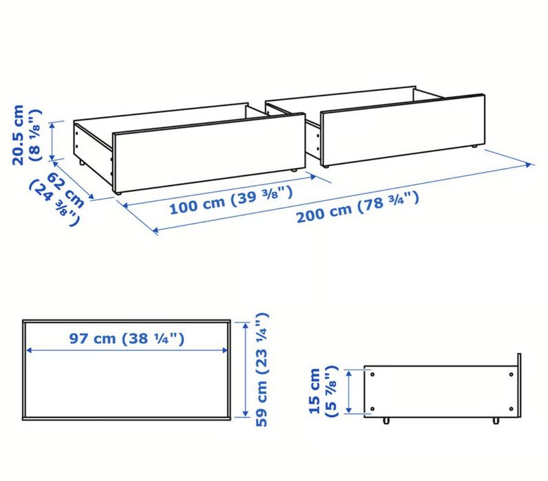 Cama de casal IKEA