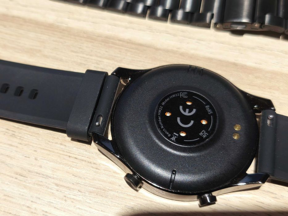 NOWY SmartWatch duży 46 mm koperta + 2 paski Siliko i Bransoleta stal