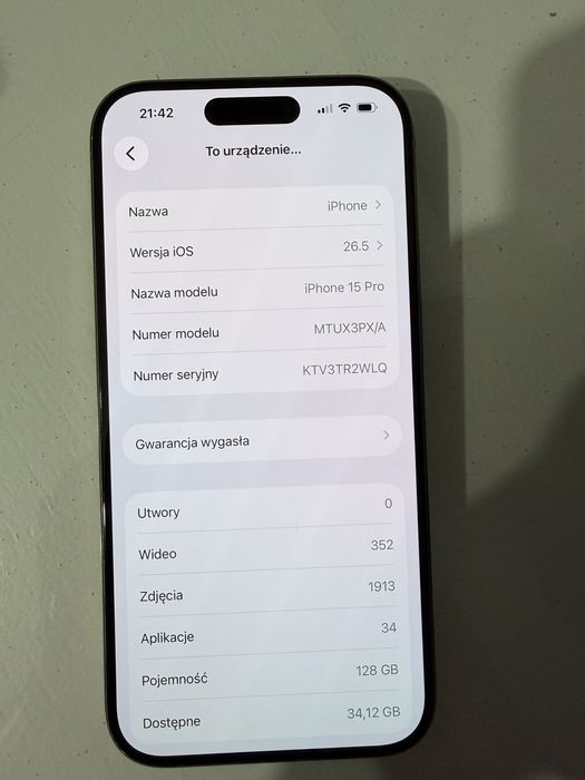 Iphone 15 pro128gb