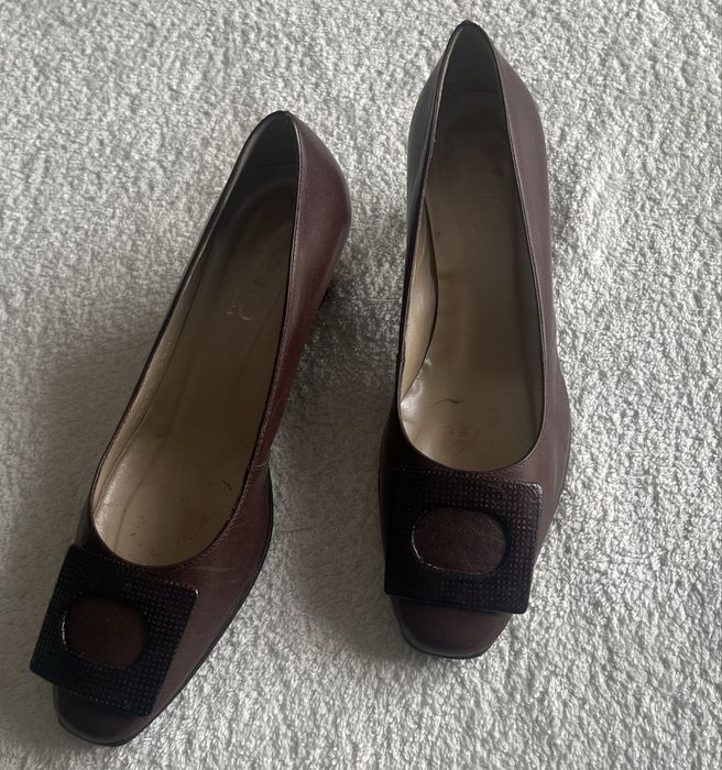 Brązowe buty skórzane Wojas 35,5