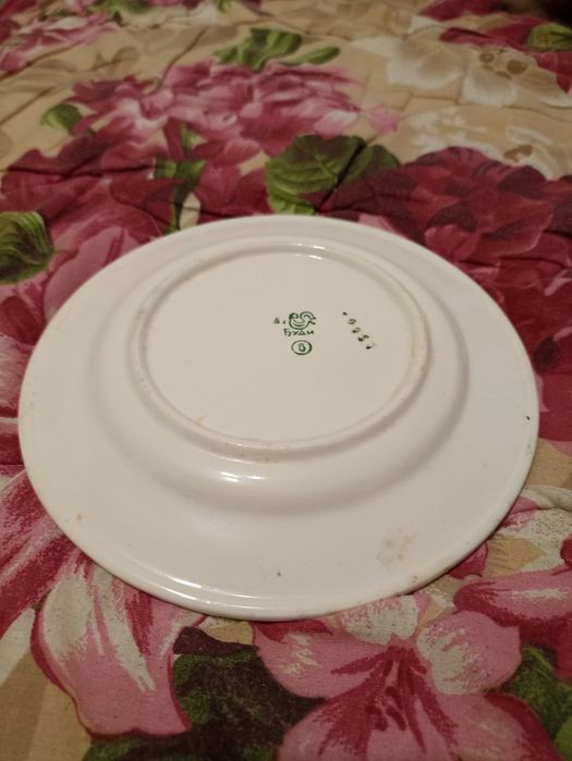 Тарелка 8 марта. Будянский фарфоровый завод.