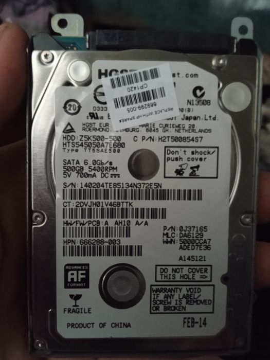 Жесткий Диск ноутбука