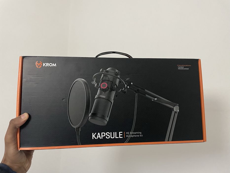 Microfone Gaming KROM Kapsule HQ Streaming