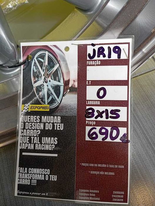 JANTES 8X15 jr19 4x100/108